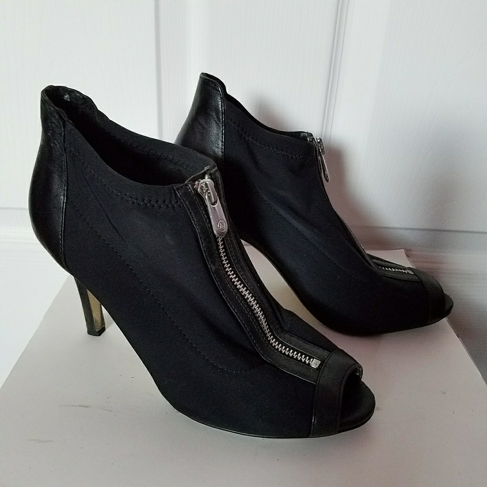 Adrienne Vittadini Gya Stretch Peep Toe Boot